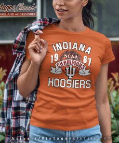 Indiana Hoosiers University Shirt Vintage NCAA Champions Basketball 6 Indiana Hoosiers University Shirt Vintage Ncaa Champions Basketball Women TShirt