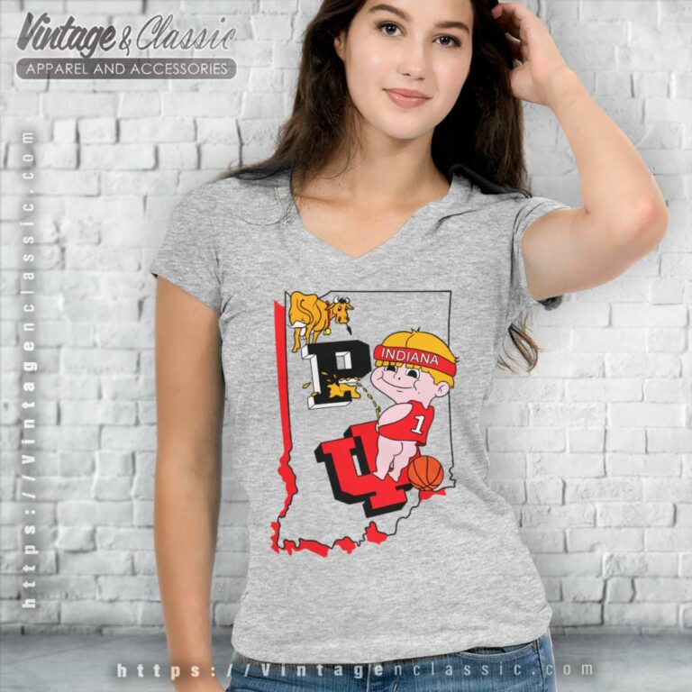 Indiana Hoosiers Vs Purdue Boilermakers V Neck TShirt Indiana Hoosiers Vs Purdue Boilermakers V Neck TShirt