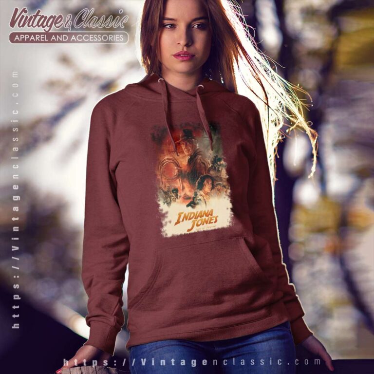 Indiana Jones And The Dial Of Destiny Poster Hoodie Indiana Jones And The Dial Of Destiny Poster Hoodie