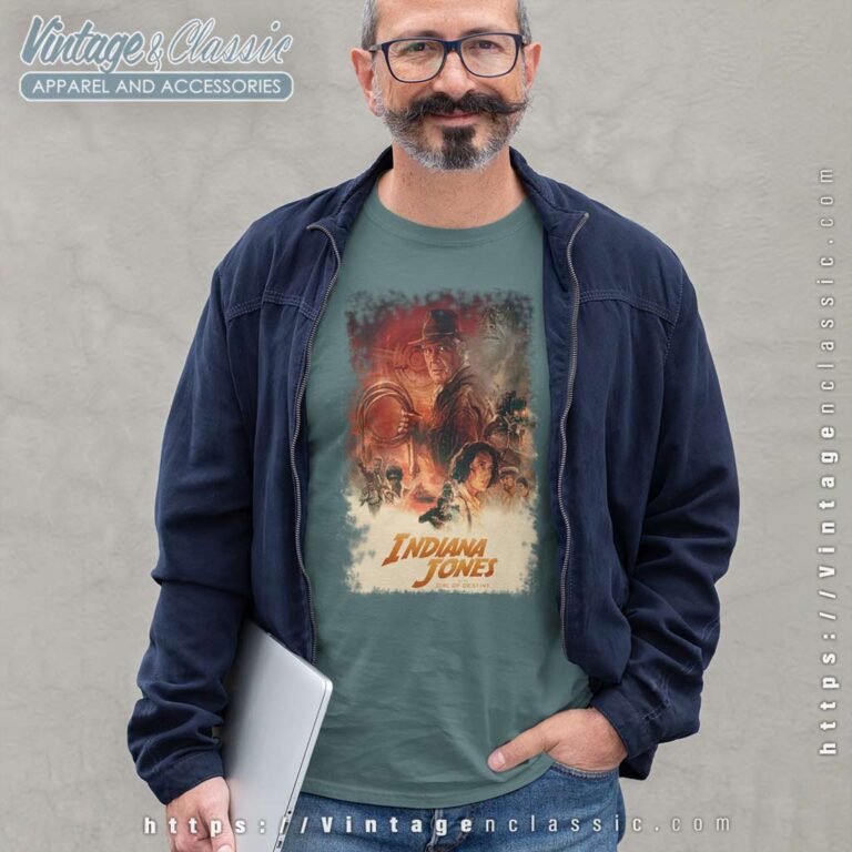 Indiana Jones And The Dial Of Destiny Poster Long Sleeve Tee Indiana Jones And The Dial Of Destiny Poster Long Sleeve Tee