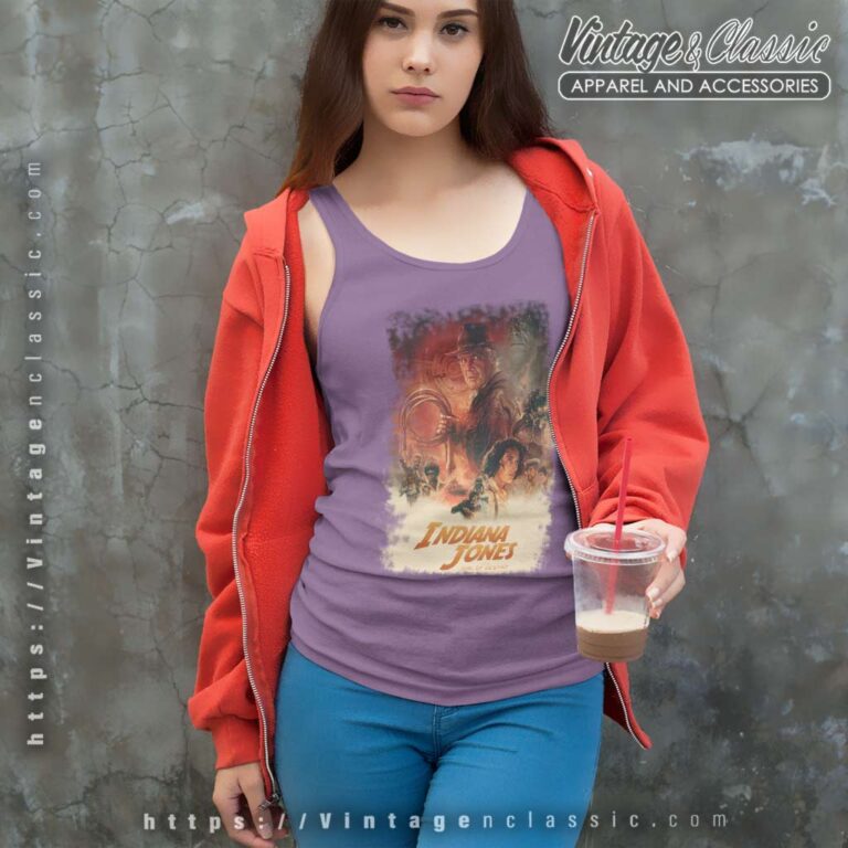 Indiana Jones And The Dial Of Destiny Poster Tank Top Racerback Indiana Jones And The Dial Of Destiny Poster Tank Top Racerback