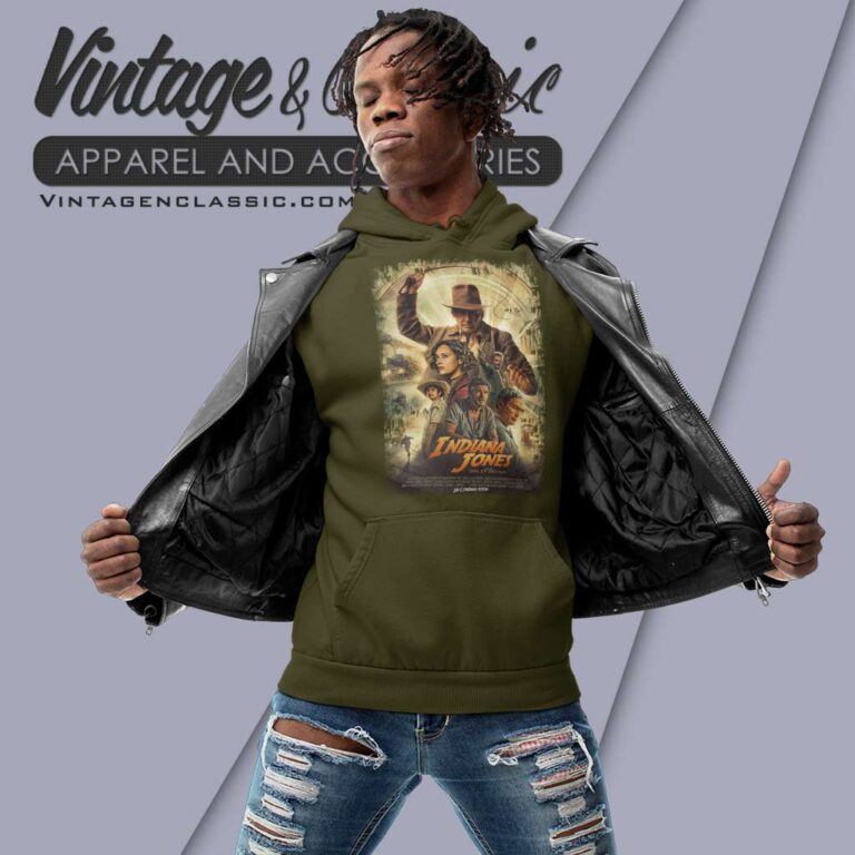 Indiana Jones Movies Poster Hoodie Indiana Jones Movies Poster Hoodie