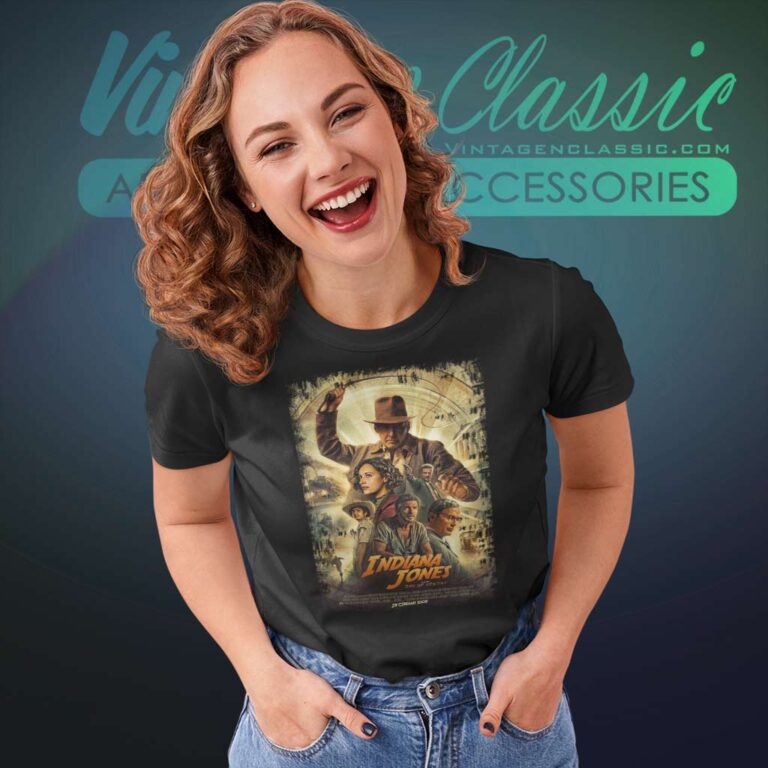 Indiana Jones Movies Poster Women TShirt Indiana Jones Movies Poster Women TShirt