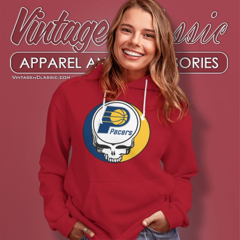 Indiana Pacers Grateful Dead Steal Your Face Hoodie Indiana Pacers Grateful Dead Steal Your Face Hoodie