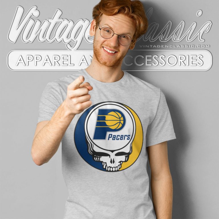 Indiana Pacers Grateful Dead Steal Your Face T Shirt Indiana Pacers Grateful Dead Steal Your Face T Shirt