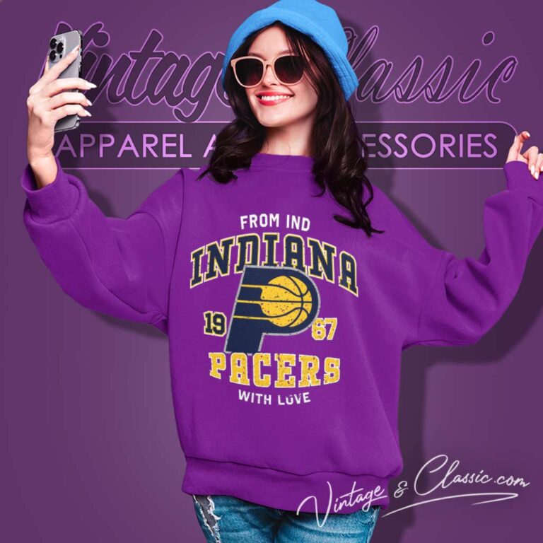 Indiana Pacers Nba With Love From Ind Sweatshirt Indiana Pacers Nba With Love From Ind Sweatshirt