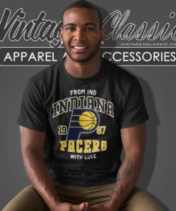 Indiana Pacers Nba With Love From Ind T Shirt