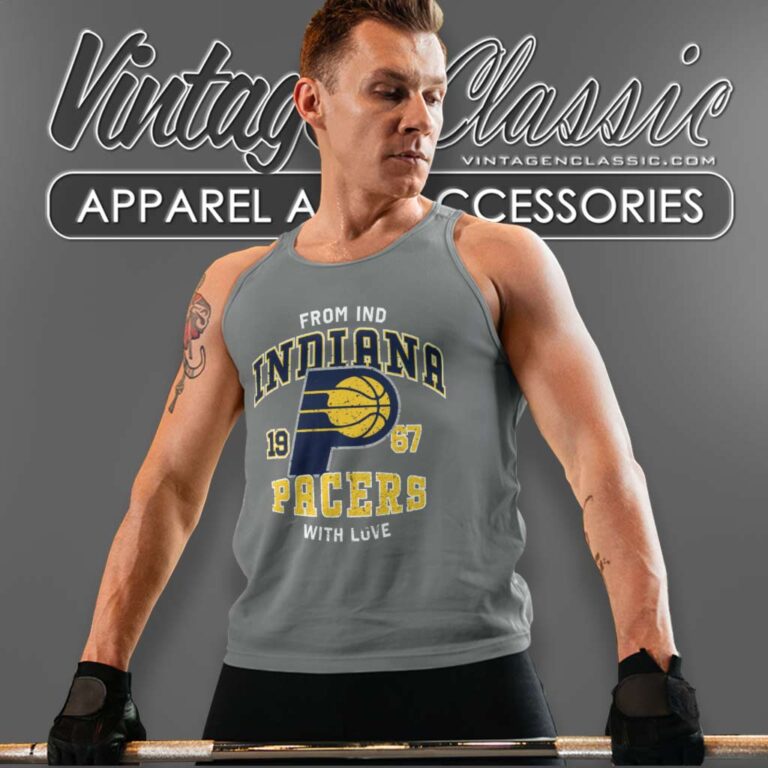 Indiana Pacers Nba With Love From Ind Tank Top Racerback Indiana Pacers Nba With Love From Ind Tank Top Racerback