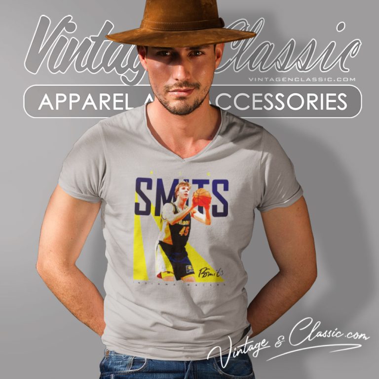 Indiana Pacers Rik Smits Signature V Neck TShirt Indiana Pacers Rik Smits Signature V Neck TShirt
