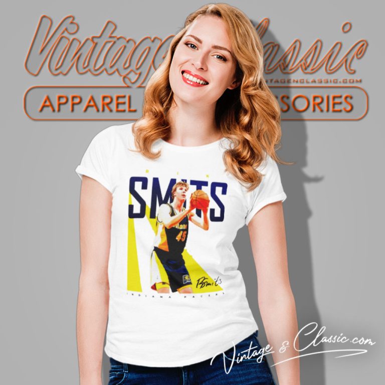 Indiana Pacers Rik Smits Signature Women T Shirt Indiana Pacers Rik Smits Signature Women T Shirt