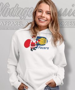 Indiana Pacers Santa Claus Logo Hoodie