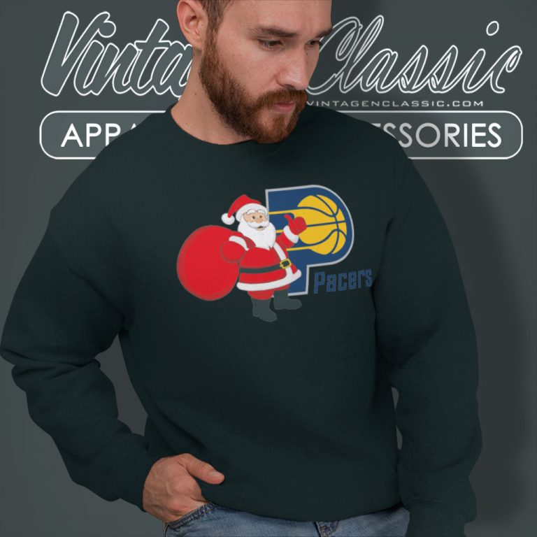 Indiana Pacers Santa Claus Logo Sweatshirt Indiana Pacers Santa Claus Logo Sweatshirt