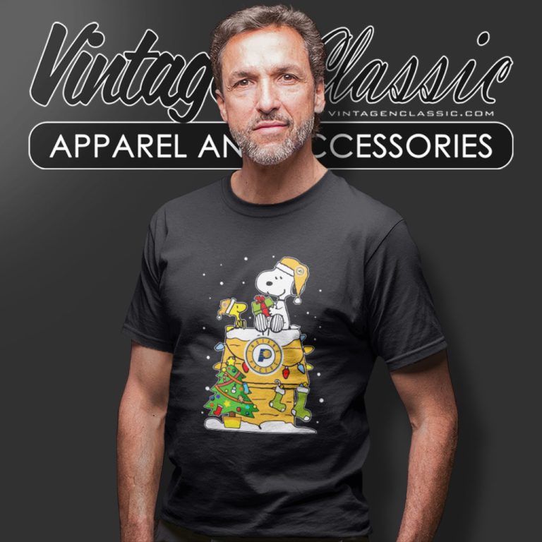 Indiana Pacers Snoopy Peanut Christmas T Shirt Indiana Pacers Snoopy Peanut Christmas T Shirt