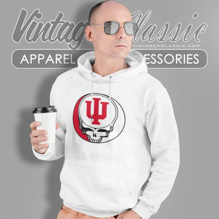 Indiana University Bloomington Grateful Dead Steal Your Face Hoodie Indiana University Bloomington Grateful Dead Steal Your Face Hoodie
