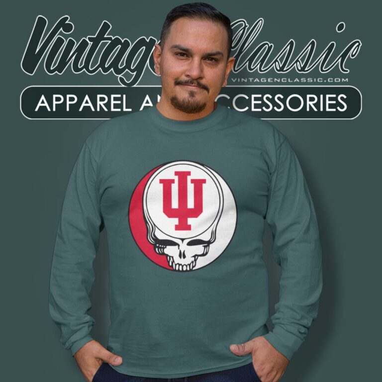 Indiana University Bloomington Grateful Dead Steal Your Face Long Sleeve Tee Indiana University Bloomington Grateful Dead Steal Your Face Long Sleeve Tee