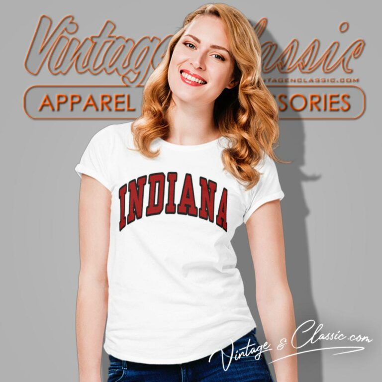 Indiana University Logo Women T Shirt Indiana University Logo Women T Shirt