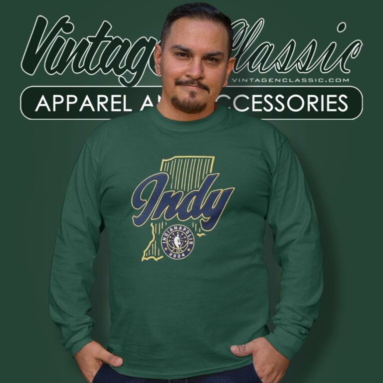 Indianapolis 2024 Nba All Star Game Three Pointer Long Sleeve Tee Indianapolis 2024 Nba All Star Game Three Pointer Long Sleeve Tee