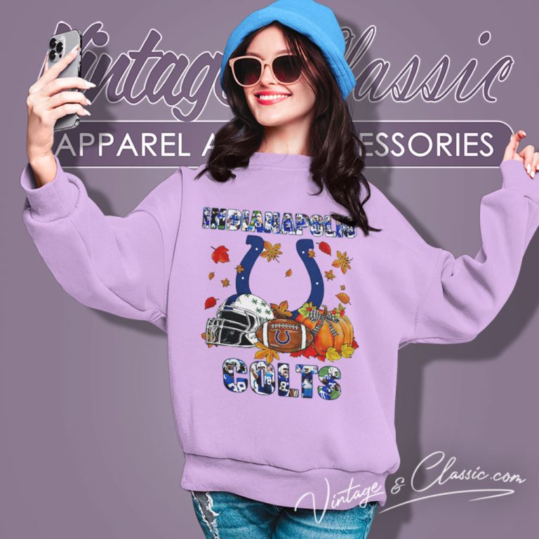 Indianapolis Colts Fall Helmet Pumpkin Sweatshirt Indianapolis Colts Fall Helmet Pumpkin Sweatshirt