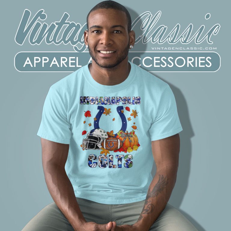 Indianapolis Colts Fall Helmet Pumpkin T Shirt Indianapolis Colts Fall Helmet Pumpkin T Shirt