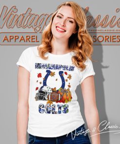 Indianapolis Colts Fall Helmet Pumpkin Women T Shirt