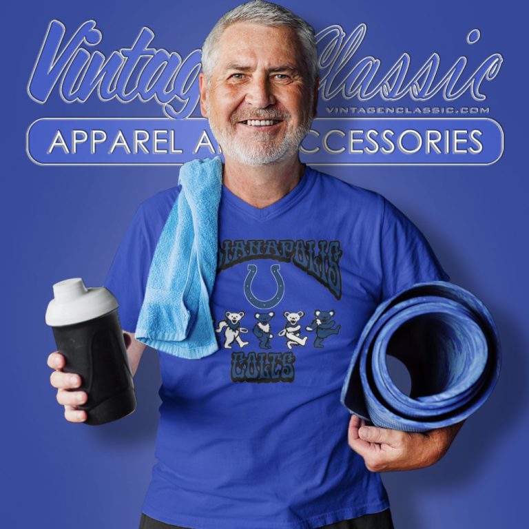 Indianapolis Colts Grateful Dead Dancing Bears V Neck TShirt Indianapolis Colts Grateful Dead Dancing Bears V Neck TShirt