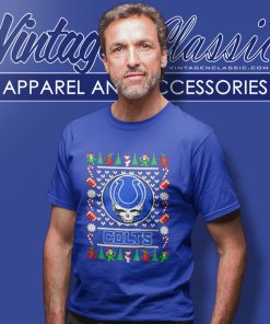Indianapolis Colts Grateful Dead Ugly Christmas T Shirt