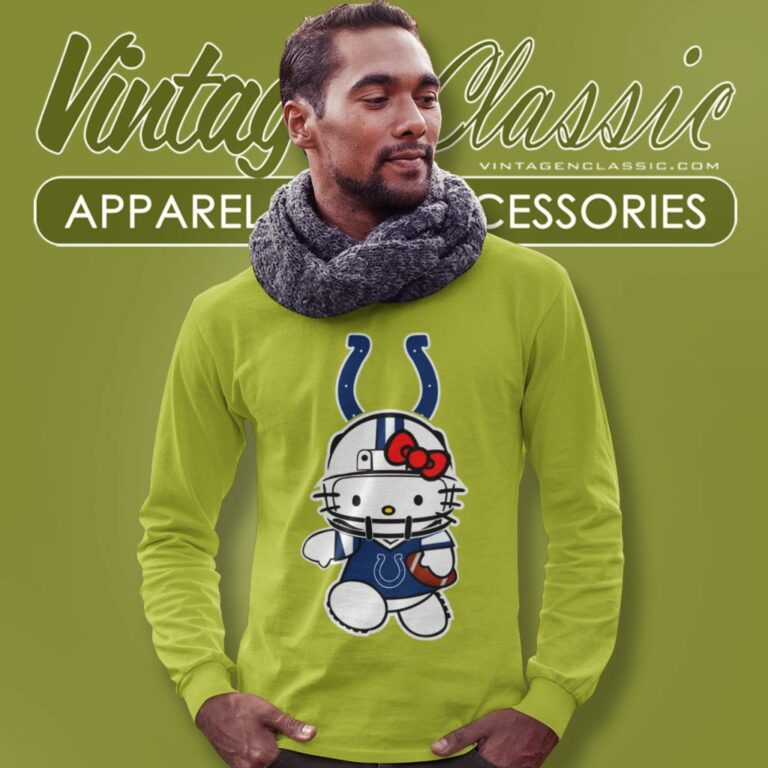 Indianapolis Colts Hello Kitty Long Sleeve Tee Indianapolis Colts Hello Kitty Long Sleeve Tee