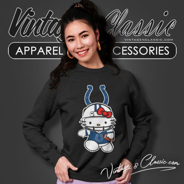 Indianapolis Colts Hello Kitty Sweatshirt Indianapolis Colts Hello Kitty Sweatshirt