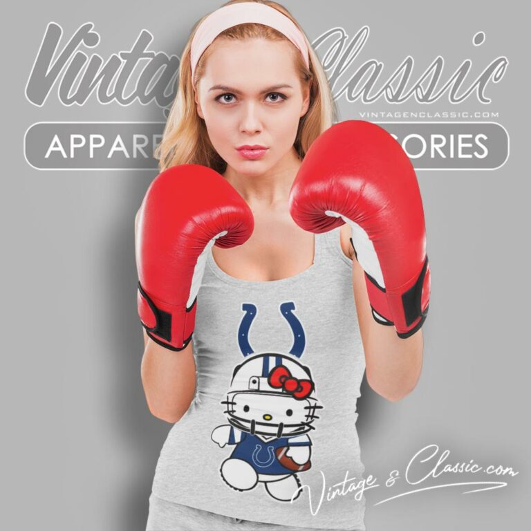 Indianapolis Colts Hello Kitty Tank Top Racerback Indianapolis Colts Hello Kitty Tank Top Racerback