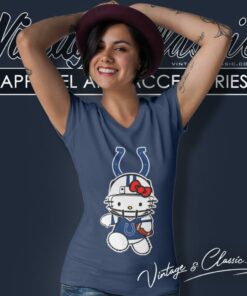 Indianapolis Colts Hello Kitty V Neck TShirt