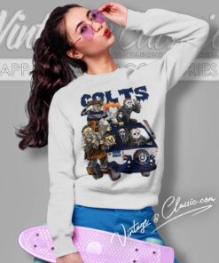 Indianapolis Colts Horror Movies Characters Halloween Shirt