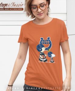 Indianapolis Colts Lets Play Football Together Snoopy Shirt Women T shirt