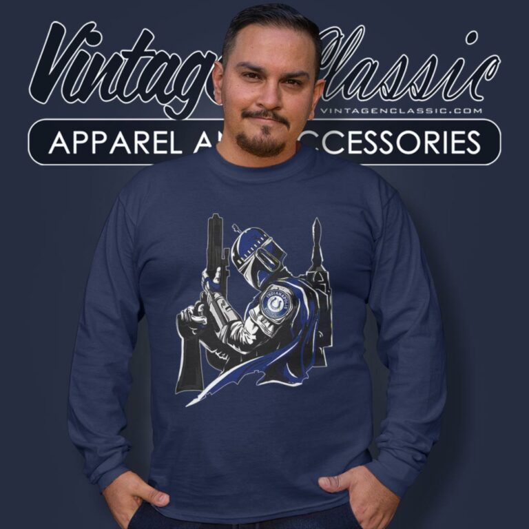 Indianapolis Colts Mandalorian Star Wars Long Sleeve Tee Indianapolis Colts Mandalorian Star Wars Long Sleeve Tee