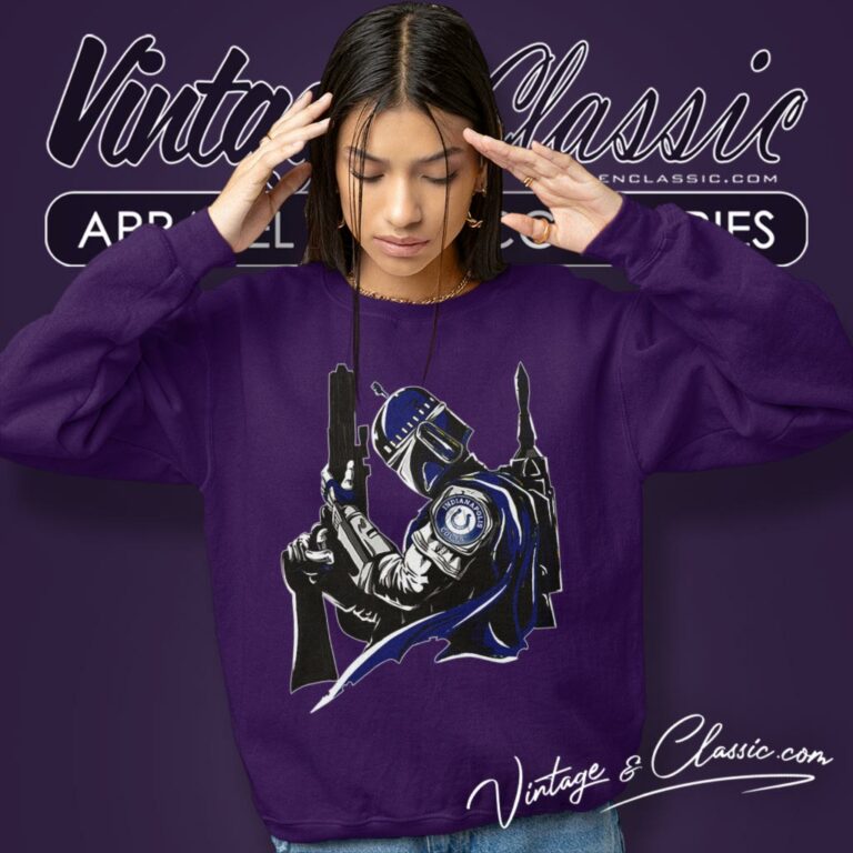 Indianapolis Colts Mandalorian Star Wars Sweatshirt Indianapolis Colts Mandalorian Star Wars Sweatshirt