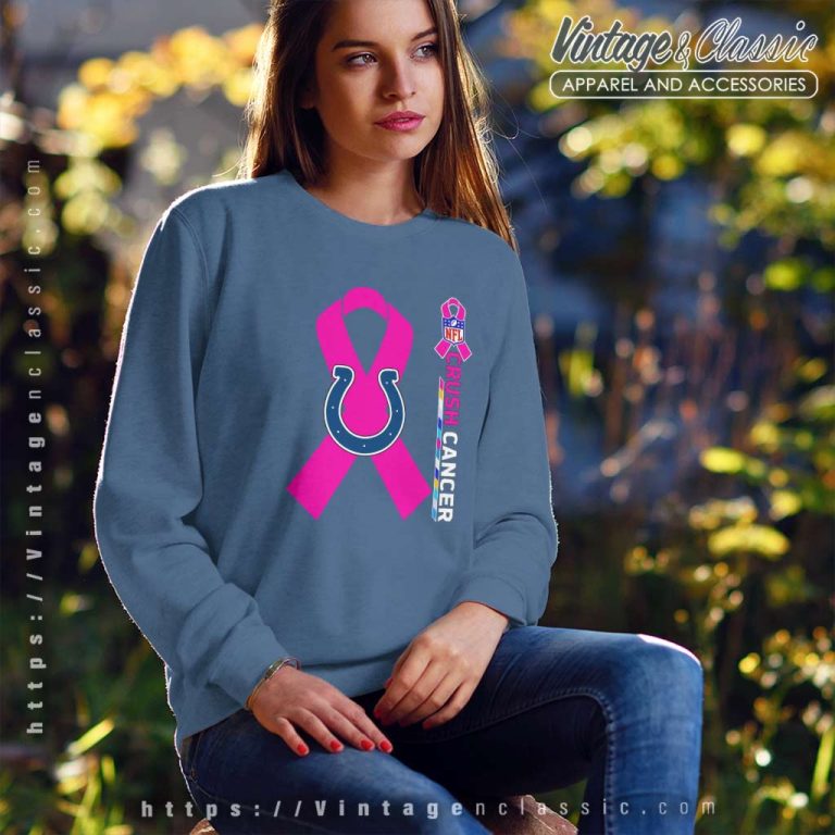 Indianapolis Colts Nfl Crush Cancer 2023 Sweatshirt Indianapolis Colts Nfl Crush Cancer 2023 Sweatshirt