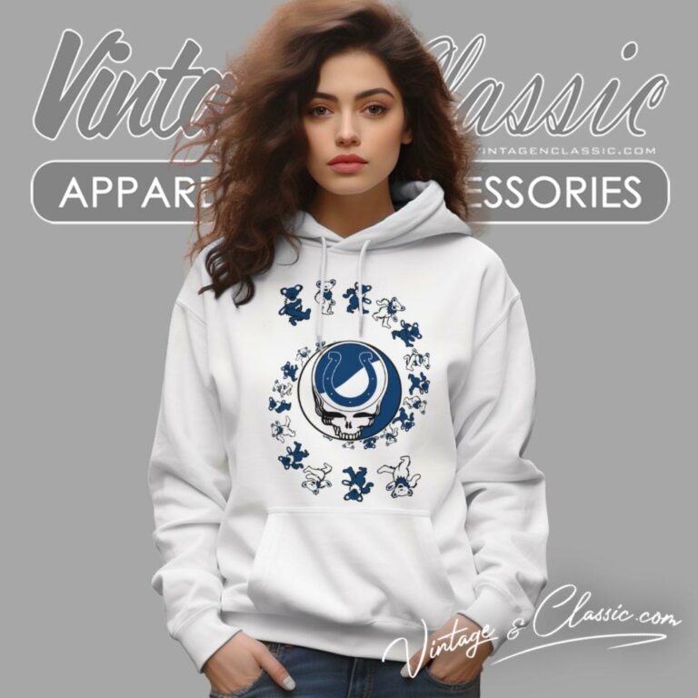 Indianapolis Colts Nfl Grateful Dancing Bears Hoodie Indianapolis Colts Nfl Grateful Dancing Bears Hoodie
