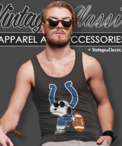 Indianapolis Colts Nfl Snoopy Peanuts Tank Top Racerback