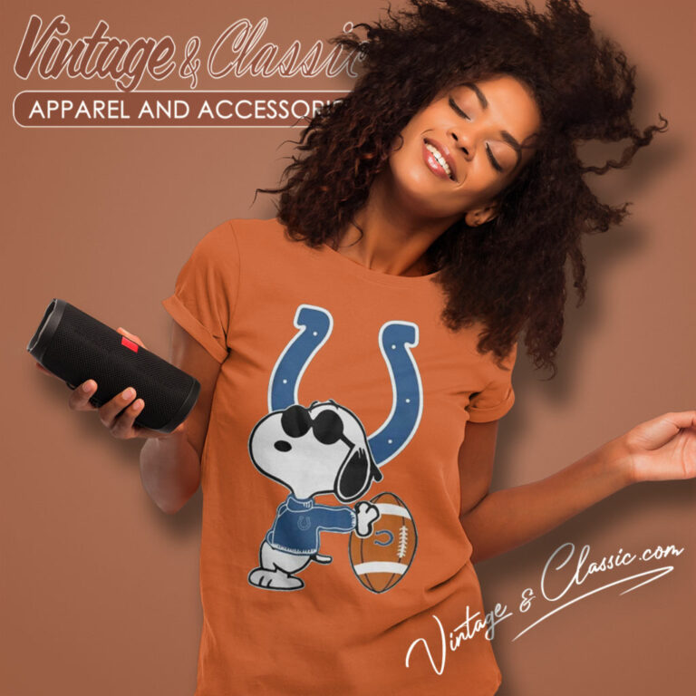 Indianapolis Colts Nfl Snoopy Peanuts Women T Shirt Indianapolis Colts Nfl Snoopy Peanuts Women T Shirt