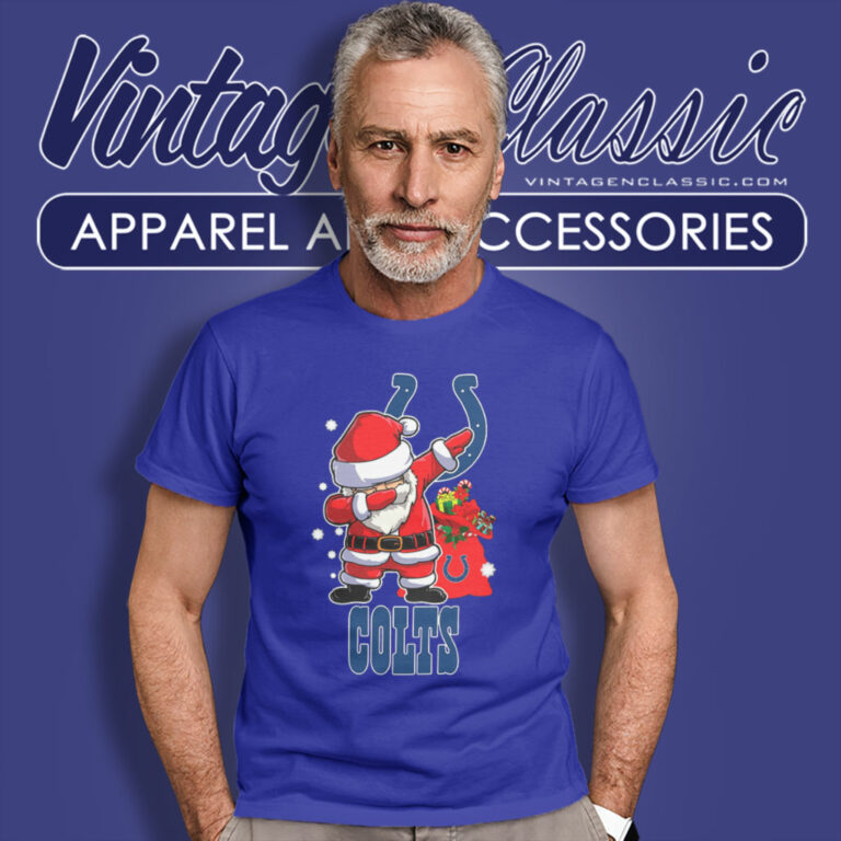 Indianapolis Colts Santa Claus Dabbing Christmas T Shirt Indianapolis Colts Santa Claus Dabbing Christmas T Shirt