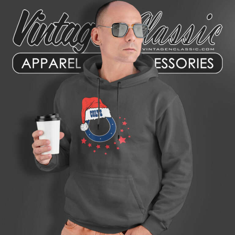 Indianapolis Colts Santa Hat Christmas Hoodie Indianapolis Colts Santa Hat Christmas Hoodie