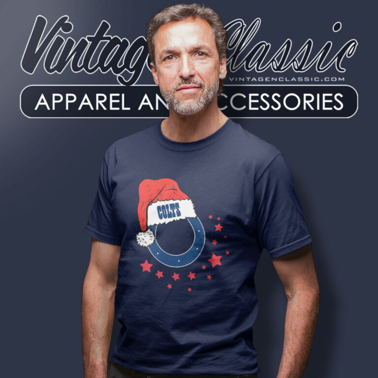 Indianapolis Colts Santa Hat Christmas T Shirt Indianapolis Colts Santa Hat Christmas T Shirt