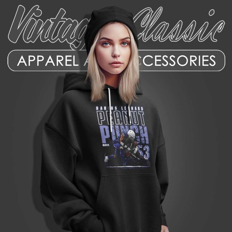 Indianapolis Colts Shirt Darius Leonard Peanut Punch Hoodie Indianapolis Colts Shirt Darius Leonard Peanut Punch Hoodie