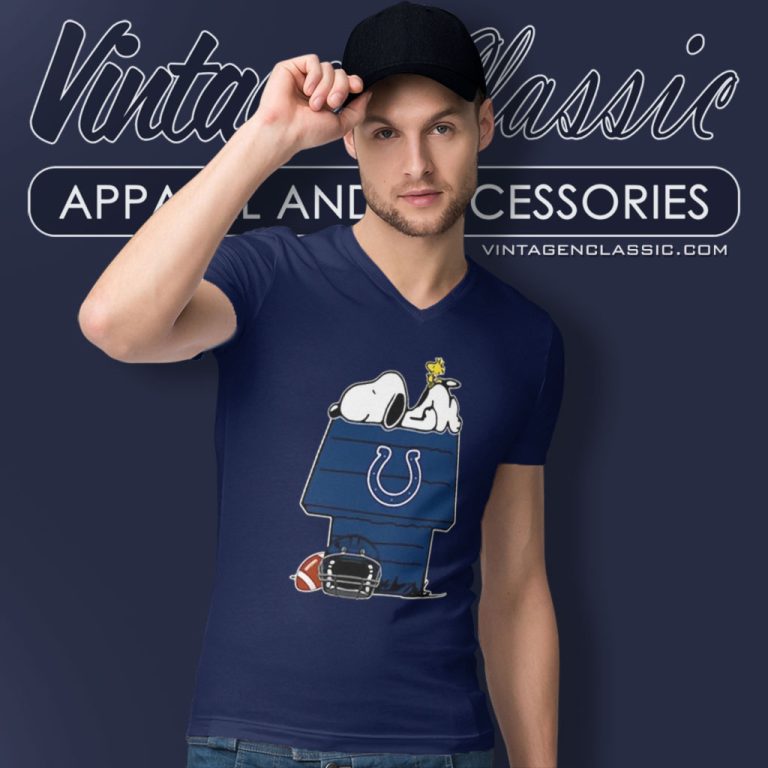 Indianapolis Colts Snoopy And Woodstock Resting Together V Neck TShirt Indianapolis Colts Snoopy And Woodstock Resting Together V Neck TShirt