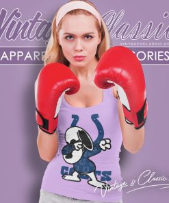 Indianapolis Colts Snoopy Dabbing Tank Top Racerback