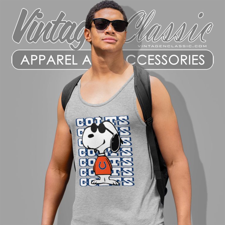 Indianapolis Colts Snoopy Nfl Tank Top Racerback Indianapolis Colts Snoopy Nfl Tank Top Racerback