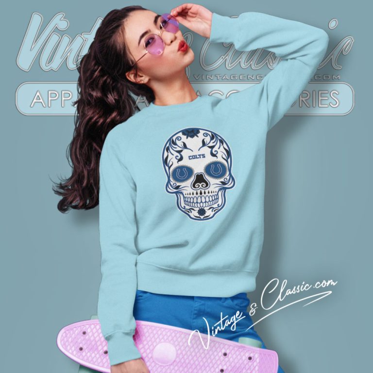 Indianapolis Colts Sugar Skull Sweatshirt Indianapolis Colts Sugar Skull Sweatshirt