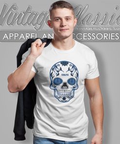 Indianapolis Colts Sugar Skull T Shirt