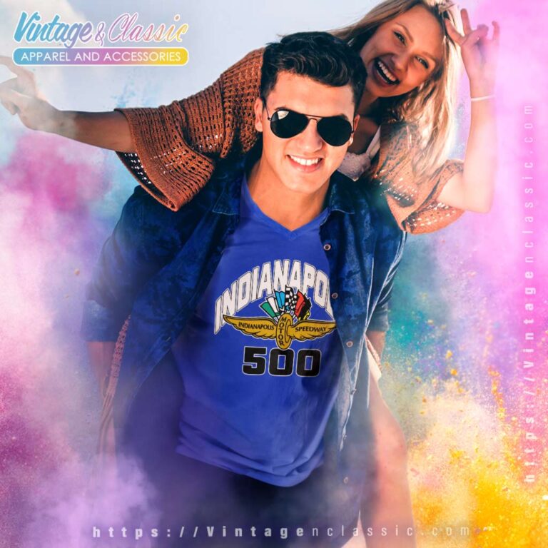 Indianapolis Motor Speedway Nascar 500 V Neck TShirt Indianapolis Motor Speedway Nascar 500 V Neck TShirt