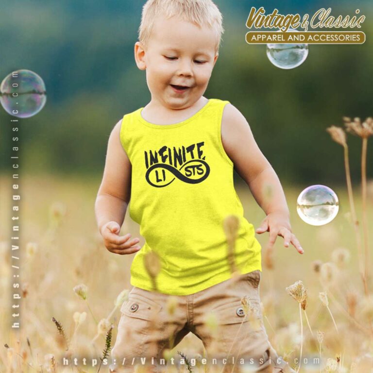 Infinite Lists Black Logo Tank Top Youth and Kid Recovered Infinite Lists Black Logo Tank Top Youth and Kid Recovered
