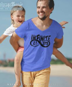 Infinite Lists Black Logo Shirt 7 Infinite Lists Black Logo V Neck TShirt
